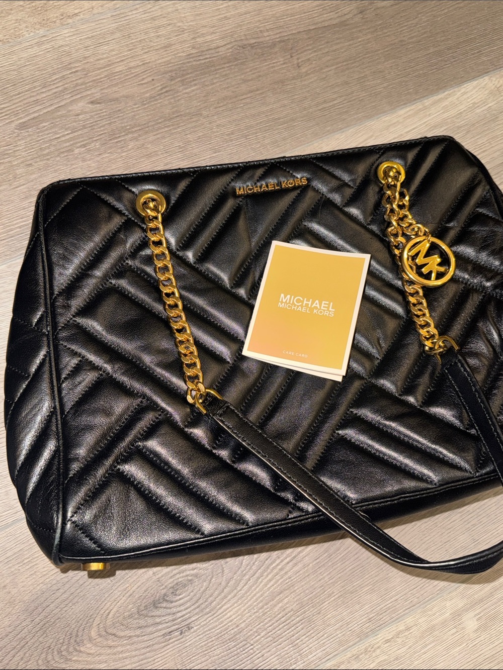 Michael Kors Vivianne Large Quilted Lambskin Tote